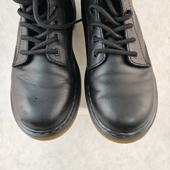 Dr. Martens Black Bouncing Sole Boots W Size 5 Goth Punk Grunge - Picture 6 of 9
